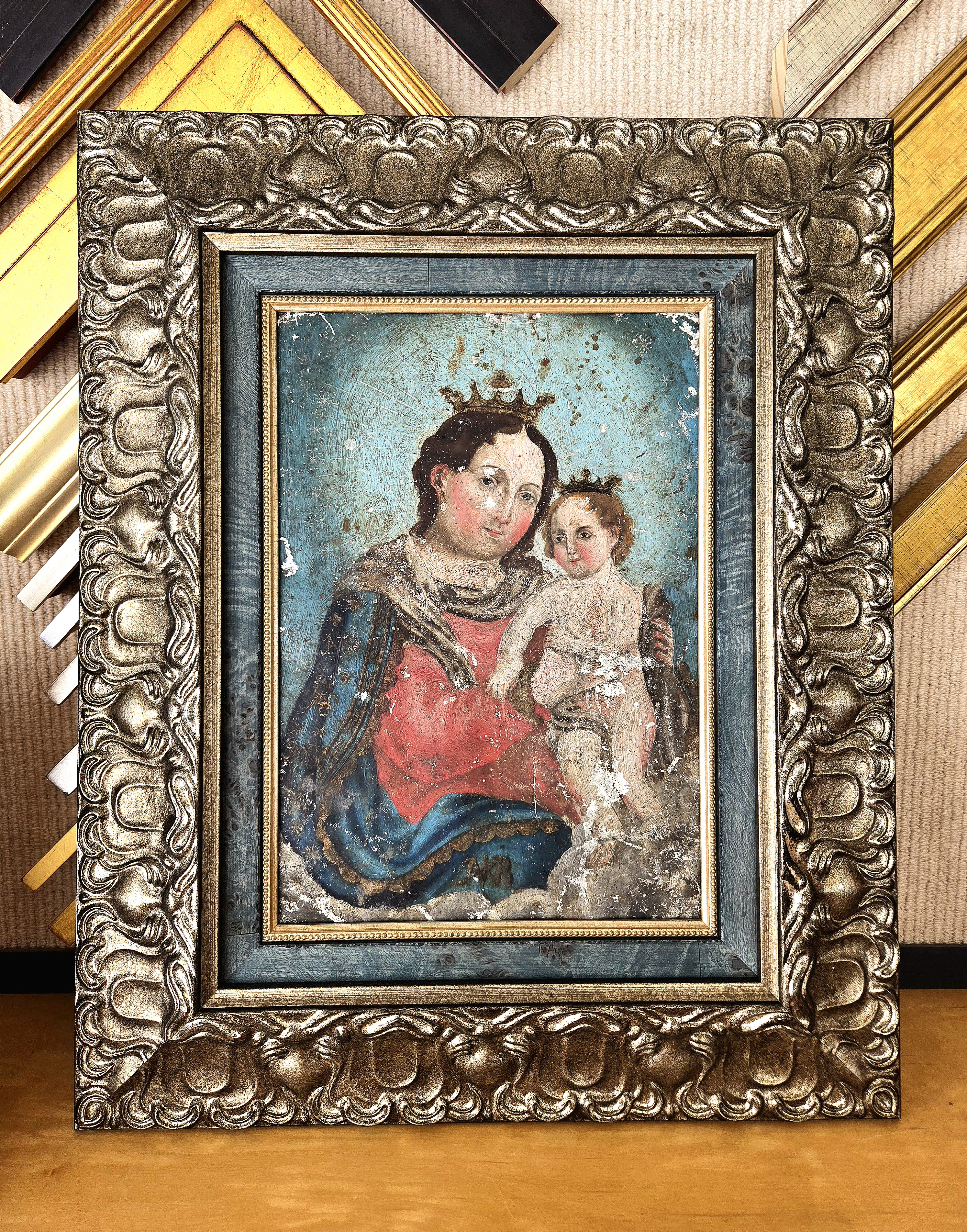 Museum-quality custom wooden frame example 4 featuring premium hardwood and professional craftsmanship from 505 Custom Framing in Santa Fe